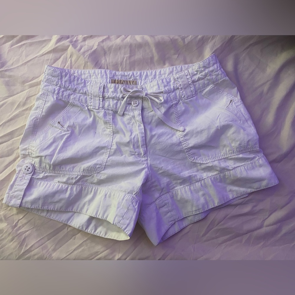 michael kors white cargo shorts